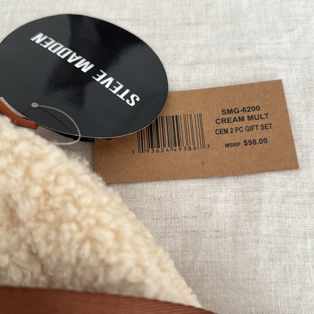 Nwt Steve Madden Mini Shearling Backpack - image 6